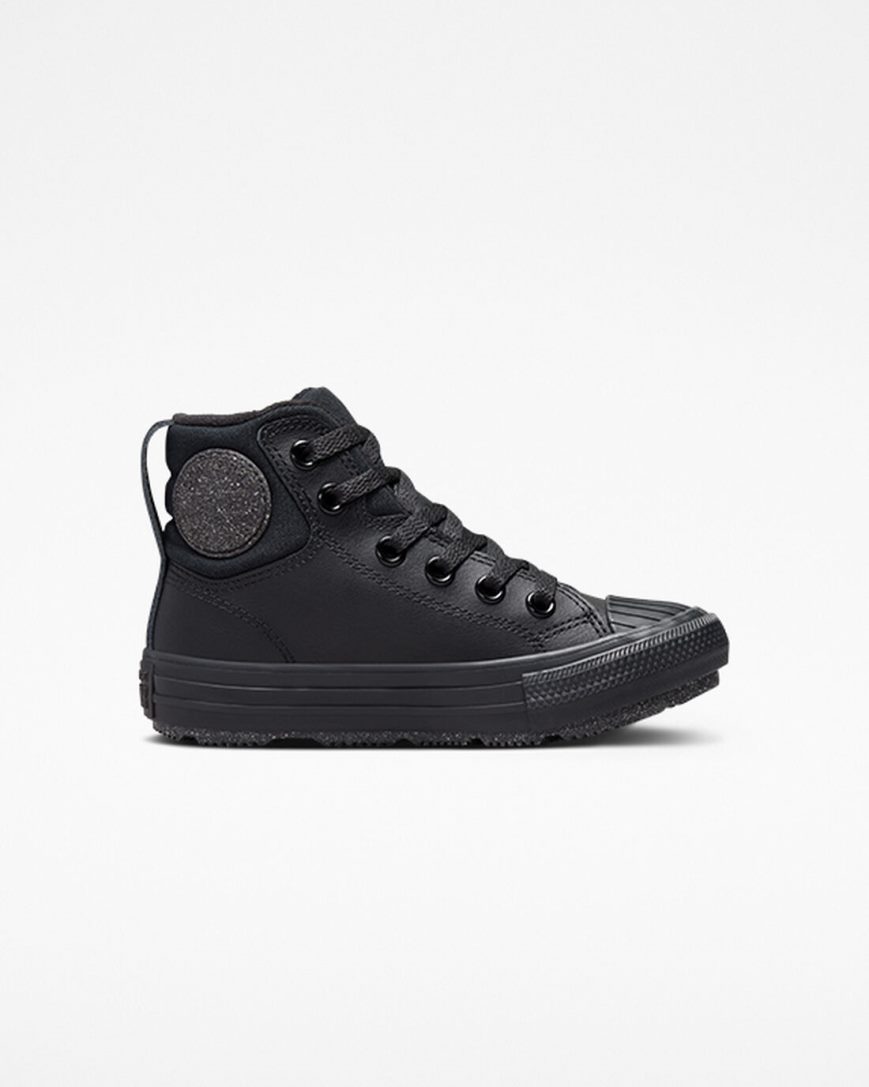 Tenis Converse Chuck Taylor All Star Berkshire Boot Couro Cano Alto Menina Pretas Cinzentas | PT I040978